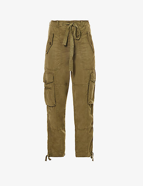 POLO RALPH LAUREN: Regular-fit ankle-length woven cargo trousers