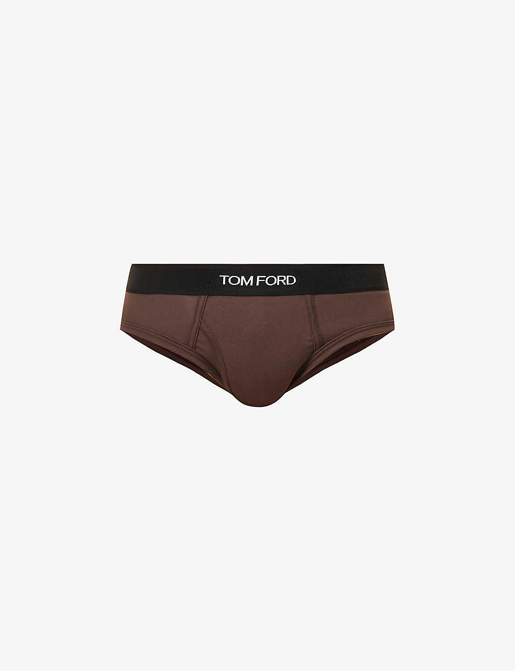 TOM FORD TOM FORD MENS NUDE 8 BRANDED-WAISTBAND STRETCH-COTTON BRIEFS,64625776