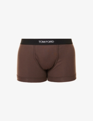 TOM FORD TOM FORD MEN'S NUDE 8 BRANDED-WAISTBAND STRETCH-COTTON BOXERS,64626483