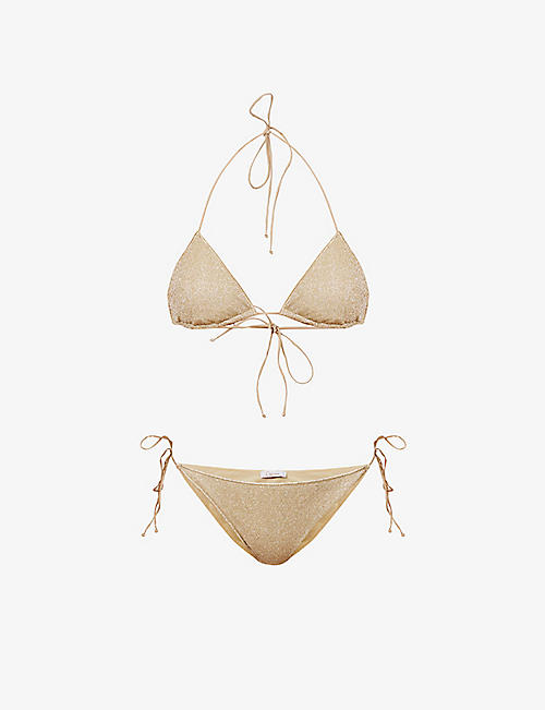 OSEREE: Lumière triangle mid-rise bikini