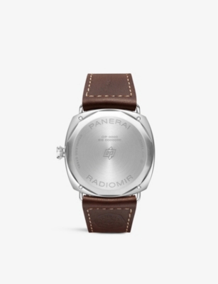 Shop Panerai Men's Black Pam01334 Radiomir Origine Stainless-steel And Leather Manual Watch