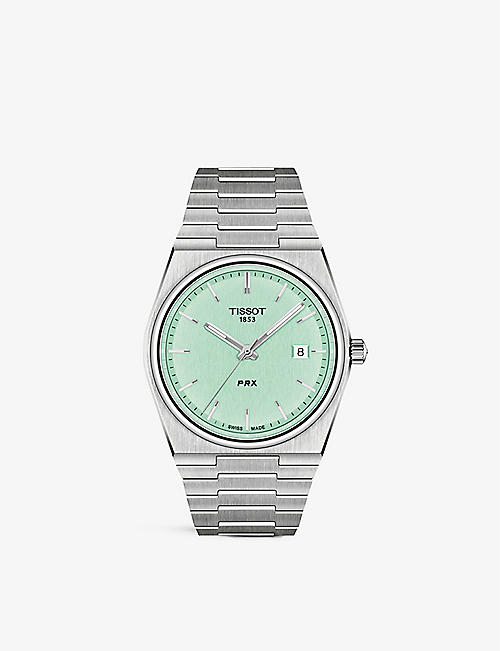 TISSOT: T1374101109101 PRX stainless-steel quartz watch