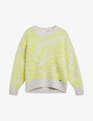 TED BAKER: Marrlo jacquard-weave knitted jumper
