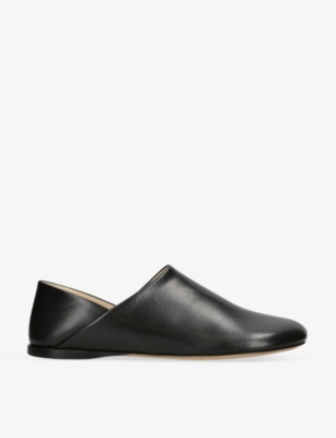 Shop Loewe Women's Black Toy Slip-on Leather Loafers