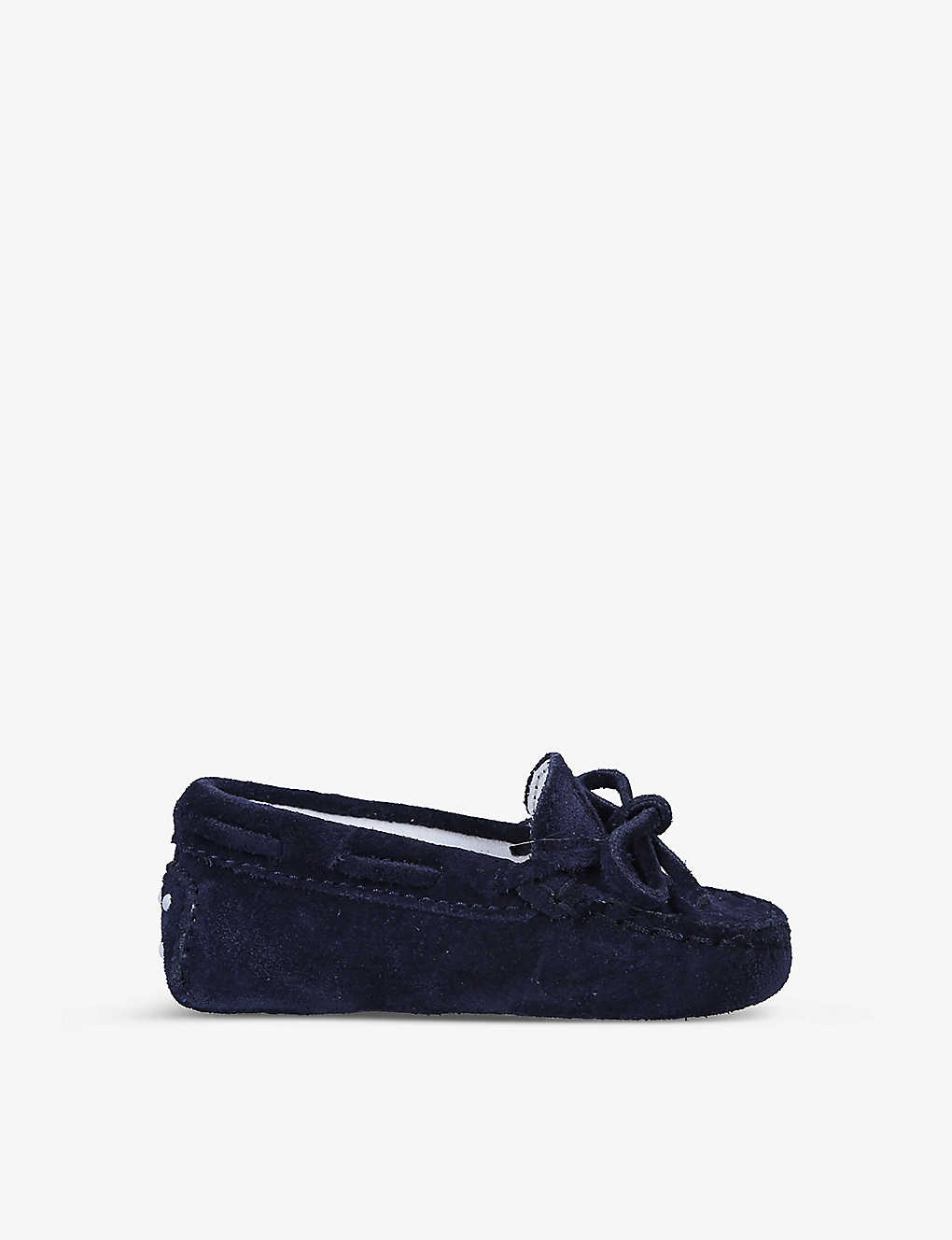 Tod's Babies' Tods Navy Gommino Lace-up Suede Driving Shoes 0-12 Months