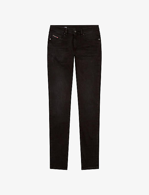 DIESEL: 2019 D-Strukt faded-wash straight-fit stretch jeans