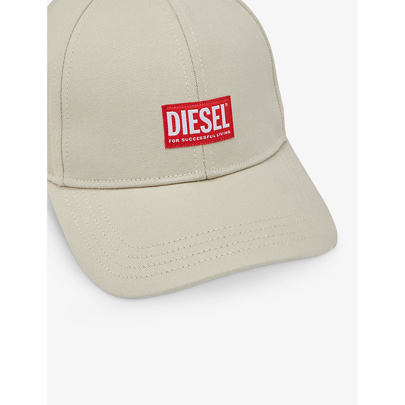Shop Diesel Mens 1ab Corry-jacq Logo-appliqué Cotton Baseball Cap