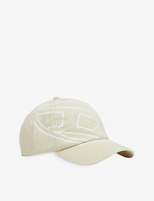 DIESEL: C-Colm logo-print cotton baseball cap