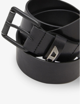 Diesel Mens T8013 B-dave Ii Monogram Leather Belt