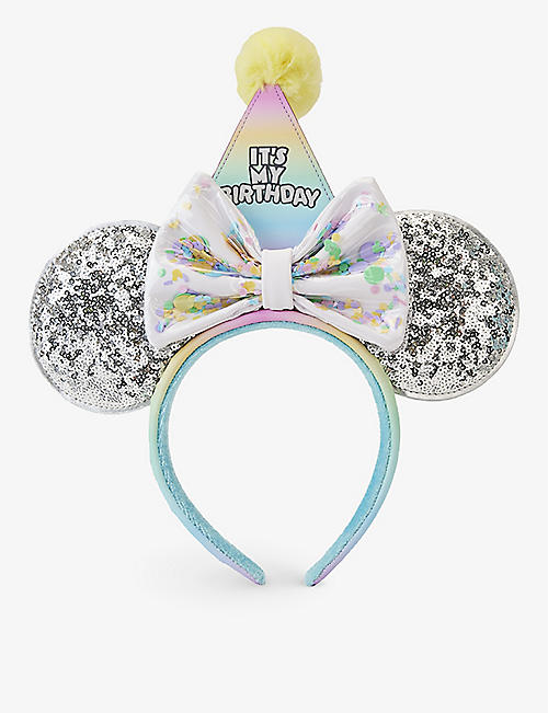 LOUNGEFLY: Mickey Birthday Ears sequin headband
