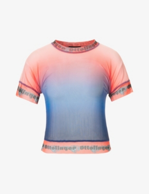 Ottolinger Mesh T-shirt Fade In Blueberry Fade