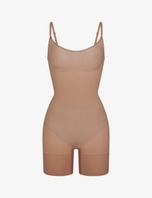 Track Everyday Sculpt Mid Thigh Bodysuit - Espresso - XL at Skims