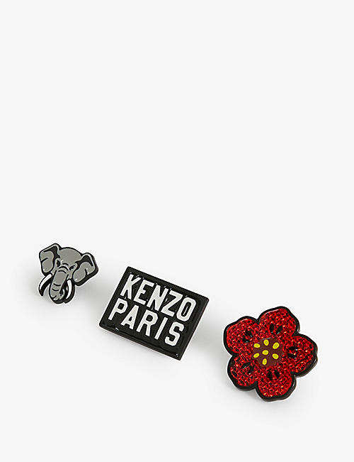 KENZO: Logo zamac pin set of three