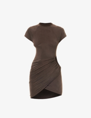 Jacquemus La Robe Espelho Court Cut-out Minidress In Brown