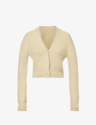 JACQUEMUS JACQUEMUS WOMEN'S LIGHT GREEN LE CARDIGAN LAZO KNITTED CARDIGAN,64703931