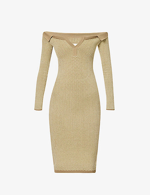 JACQUEMUS: La Robe Maille patterned stretch-cotton midi dress