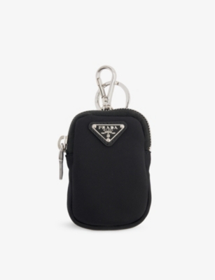 Prada Brand-plaque Mini-pouch Shell Cross-body Bag in Black for