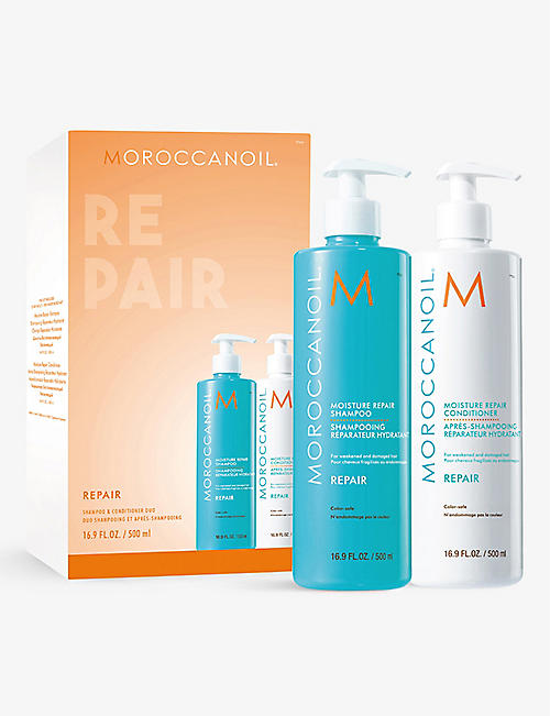 MOROCCANOIL: Moisture Repair shampoo and conditioner duo 500ml