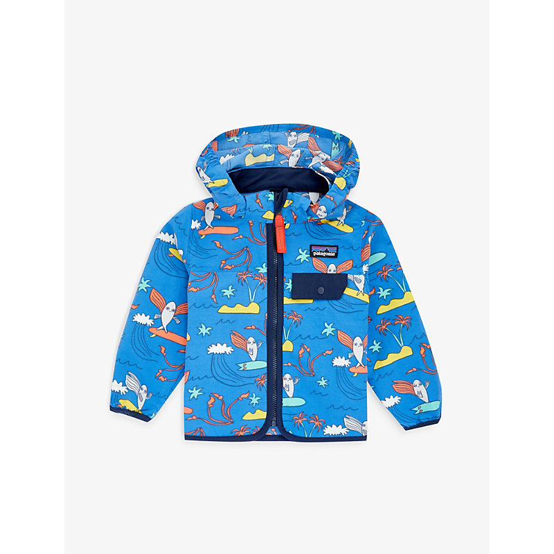 Patagonia Babies'  Happy Jam Baggies Brand-patch Graphic-print Recycled-nylon Jacket 12 Months - 4 Years