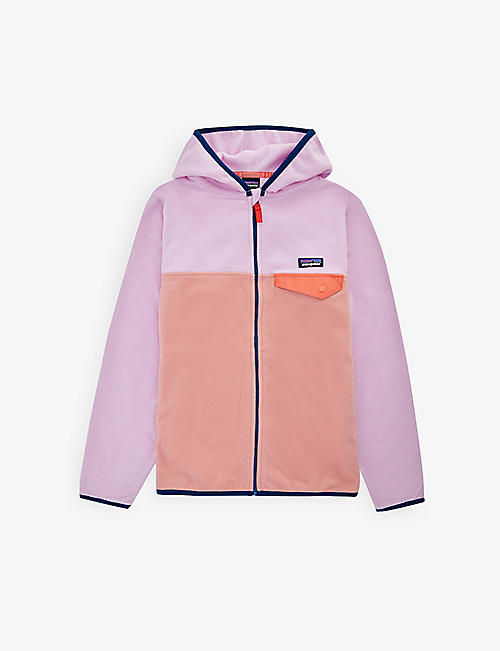 PATAGONIA: Brand appliqué colour-block recycled-polyester hoody 5-18 years