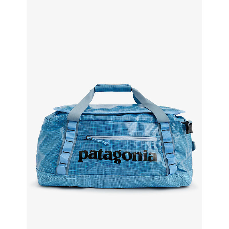 Patagonia Lago Blue Black Hole Recycled-polyester Duffel Bag