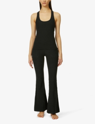 BEYOND YOGA: Spacedye scoop-neck stretch-woven top