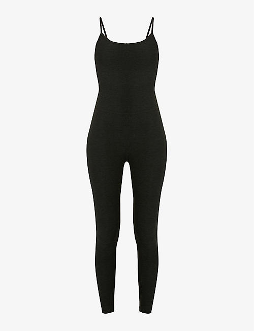 BEYOND YOGA: Spacedye tapered-leg stretch-woven jumpsuit