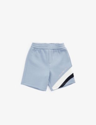 Barmhartig Benodigdheden Ontcijferen Emporio Armani Baby Boys Pale Blue Cotton Jersey Shorts | ModeSens