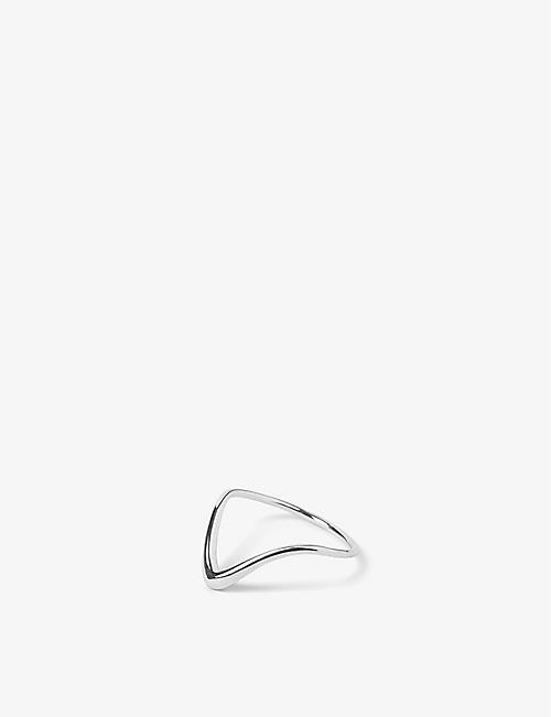 THE ALKEMISTRY: Wave large 18ct white-gold ring