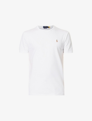 POLO RALPH LAUREN - Short-sleeved logo-embroidered custom slim-fit ...