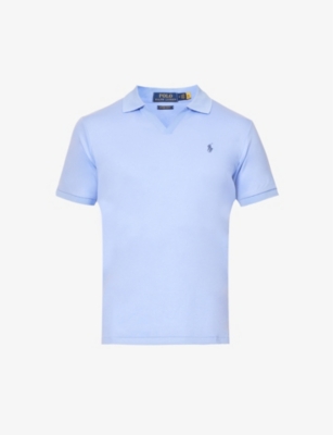 Appartement venijn Torrent Polo Ralph Lauren Mens Lafayette Blue Logo-embroidered Open-collar  Cotton-jersey Polo Shirt | ModeSens