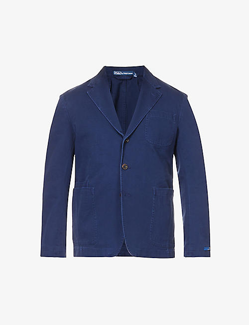 POLO RALPH LAUREN: Single-breasted notched-lapel cotton-twill jacket
