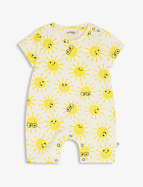 THE BONNIE MOB: Blackpool graphic-print stretch-cotton romper 0-18 months