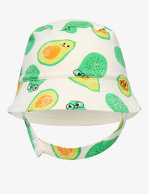 THE BONNIE MOB: Dipper graphic-print stretch organic-cotton bucket hat 0-24 months