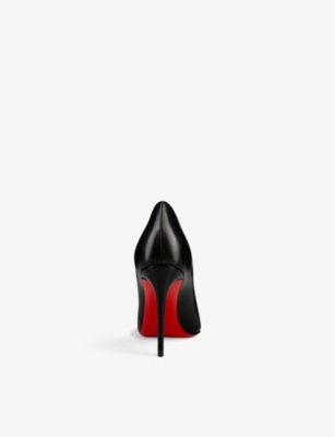 CHRISTIAN LOUBOUTIN: Kate 85 pointed-toe leather courts