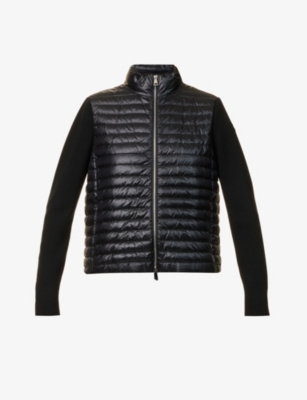 MONCLER: High-neck quilted shell-down jacket