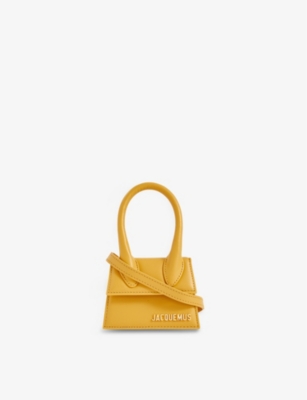 Jacquemus Le Chiquito Leather Mini Bag In Dark Yellow 