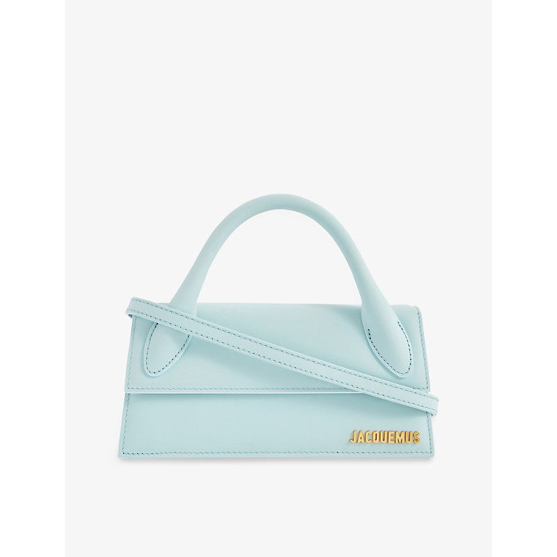 Jacquemus Pale Blue Le Chiquito Long Leather Top-handle Bag | ModeSens