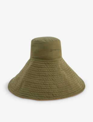 JACQUEMUS: Le Chapeau Lagrima cotton-blend bucket hat