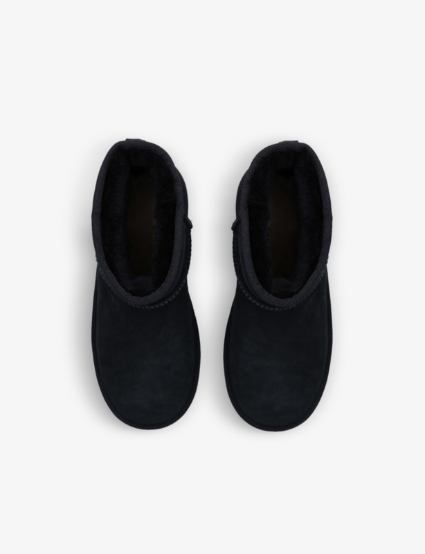 Classic Mini II suede and shearling ankle boots 6-10 years