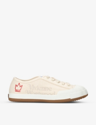 Vivienne Westwood Logo-print Low-top Sneakers In Blush