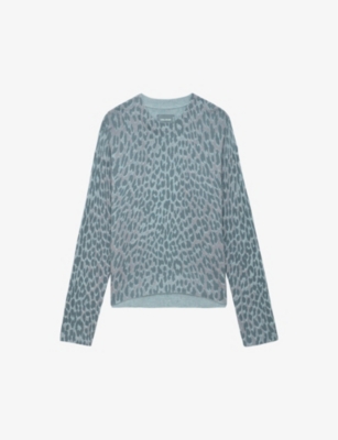 ZADIG&VOLTAIRE: Markus leopard-print cashmere jumper
