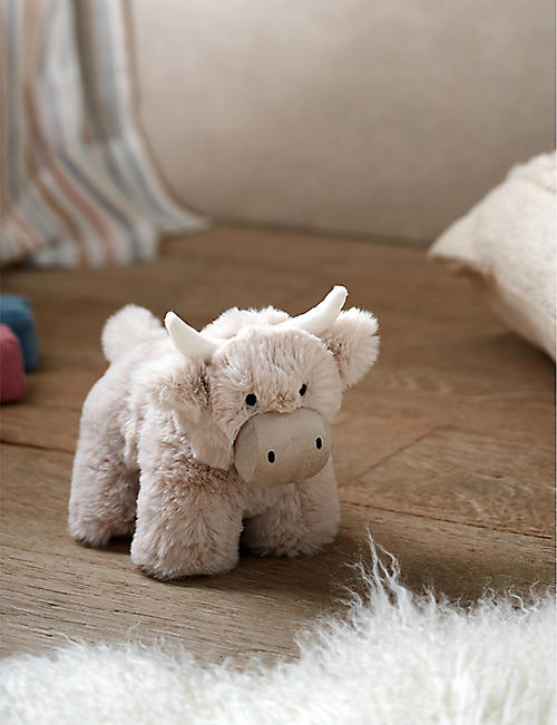 THE LITTLE WHITE COMPANY: Hattie Highland Cow soft toy 23cm