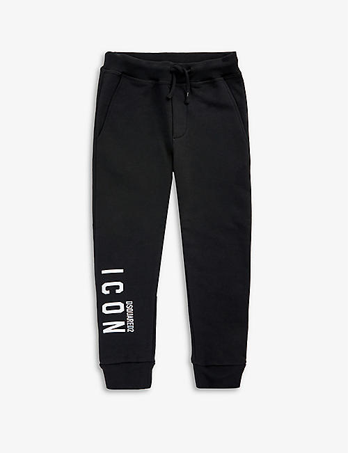 DSQUARED2: Icon logo-print cotton jogging bottoms 8-16 years