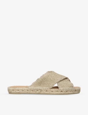 CASTANER Palmera cross over linen mules Selfridges