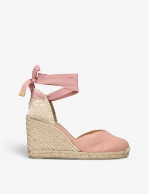 Castaner pink online wedges