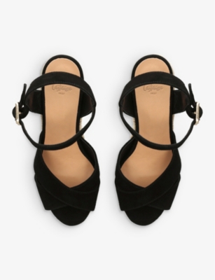 Castaã±er Buckle-fastening Platform Espadrilles In Black