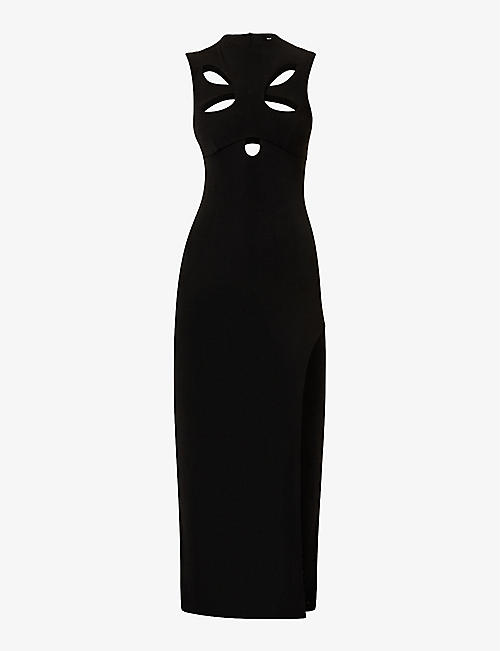 MISBHV: Cut-out slim-fit stretch-woven maxi dress