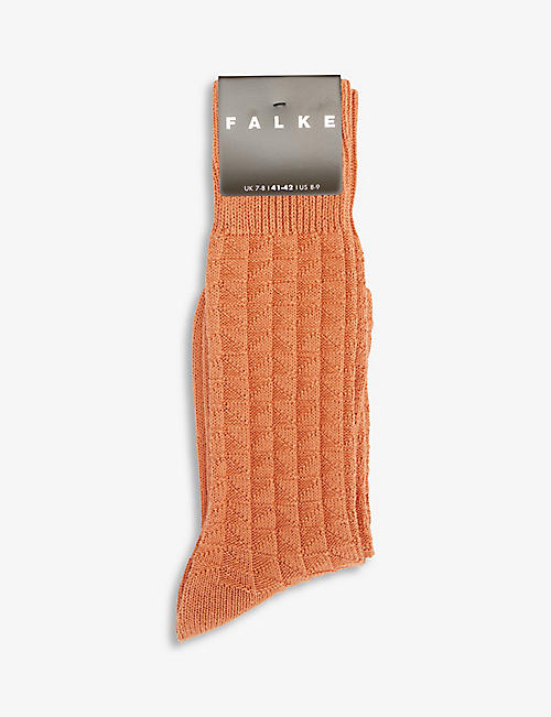 FALKE: Logo-print knitted woven-blend ankle socks