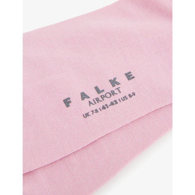 Shop Falke Men's Light Rosa Airport Stretch-wool Blend Socks In Pink